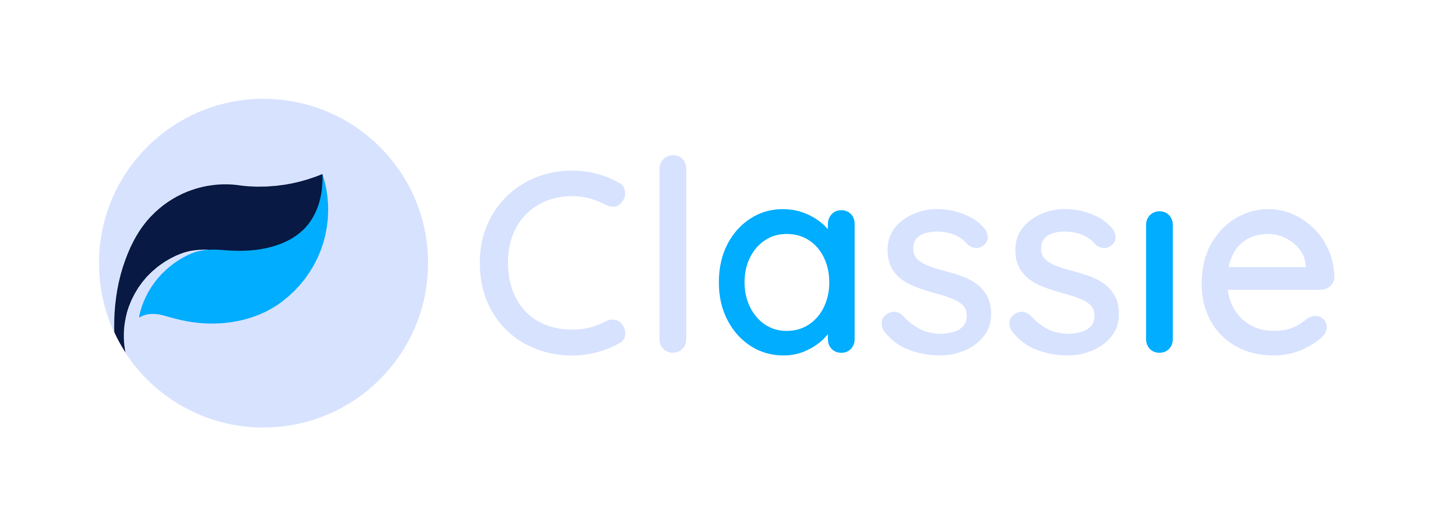 Classie logo, white